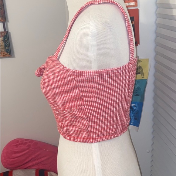 MANGO checkered red and white tank - Picture 2 of 3